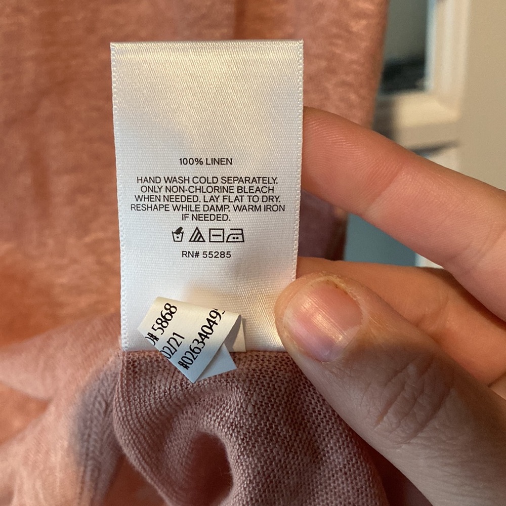 Scoop Neck Shirt Express 100% Linen - Picture 5 of 5